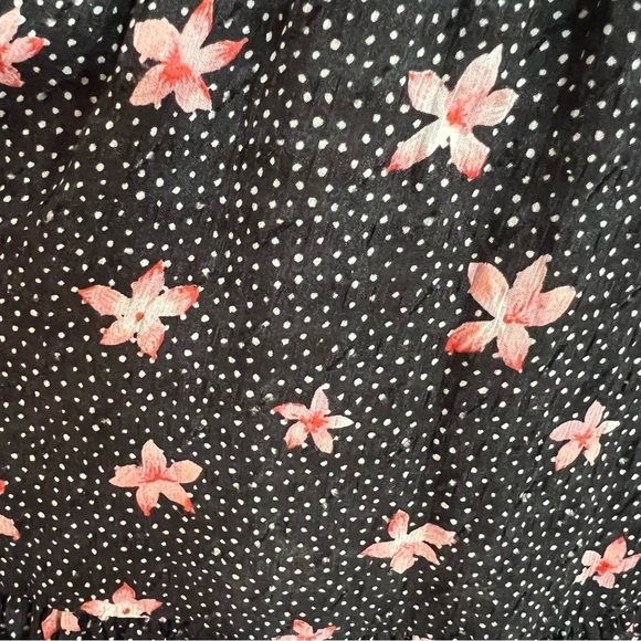 Rebecca Taylor Women’s Maui Clip Floral Dress Black Silk Whimsigoth Dark Romance - Picture 10 of 13